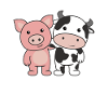 Pig cow pig cute animals