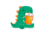 Beer Gift with Dino
