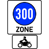 Min. 300km/h Zone moto libre