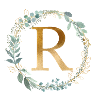 Customizable Monogram R Wreath Botany
