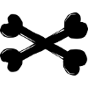 Bone Cross Dog Symbol