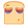 Bread with sunglasses gift