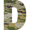 Camouflage letter D