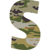 Camouflage letter S