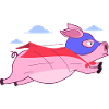 Pig Superhero