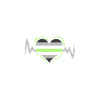 Agender Heartbeat Agender Pride