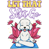 Yoga White Dog Poodle Funny Yoga