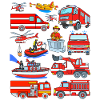 Cars firefighters firefighter vehicles