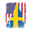 American Flag Sweden Flag