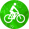 Bicycle sign traffic light green