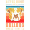 Bulldog Retro Gift