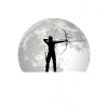 Arc-en-ciel Lune Flèche et arc