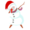 Snowman Dabbing Christmas Gift