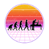 Physiotherapist Evolution Vaporwave Physio