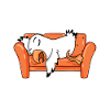 Team Home Office Gabbiano Relax Pigro divertente