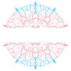 Mandala fierté transgenre