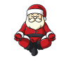 Père Noël yoga yoga dames