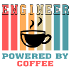 Funny Engineer Powered by Coffee Gift for Engineer