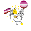 Bee in space Lesbian Pride