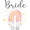 Regenbogen Pink - Bride to be