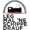 Dampflok Schiene Schippe drauf Kohle