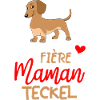 Maman Teckel Cadeau Humour Personnalisé