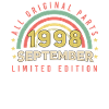 Né en 1998 Septembre Rétro