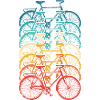 Rainbow Bike Stack Gradient