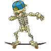 Dabbing Skeleton Skateboard