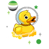 Canard Astronaute Aromantic Pride
