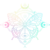 Pastel Goth Moon Gothic Crescent Moon Butterfly
