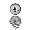 Witch with full moon