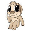 Sloth funny middle finger