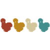 Poulets de soie Silkie Poulets