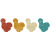 Poulets de soie Silkie Poulets