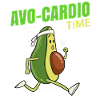 Avocado Running Funny Gift