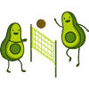 avocado volleyball