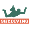 Skydiving silhouette cadeau parachute