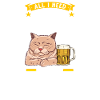 Beer & Cat Beer Cat Gift