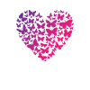 Heart of butterflies