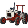 White tractor