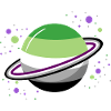 Planète spatiale asexuée aromatique