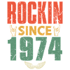 Birthday 1974 Spruch Rock