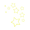 yellow stars / starry sky