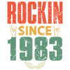 Birthday 1983 Spruch Rock