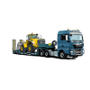 Low-loader with wheel loader