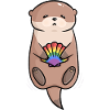 Søt Otter Shell Gay Queer Flag Banner LGBTQ