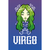 Virgo Znak zodiaku Tarot Card Urodziny