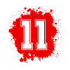 11 Zahl Klecks