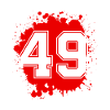 49 Zahl Klecks